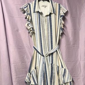 Horizontal striped dress